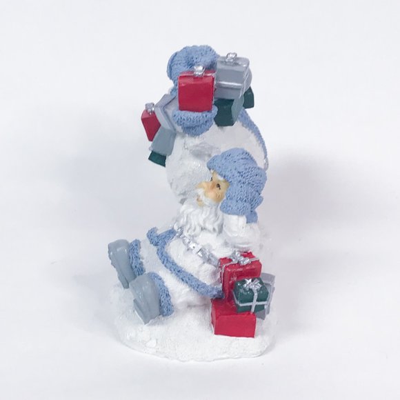 Snowbuddies Vintage Figurine Snowman and Santa - Picture 4 of 8